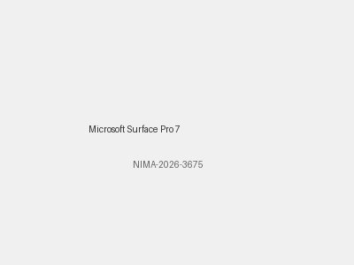 Microsoft Surface Pro 7